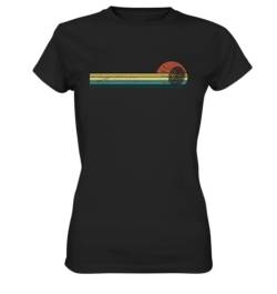 Bogenschießen Retro Bogenschützin Vintage Langbogen Zielscheibe Bogensport Pfeile T-Shirt von Generisch