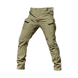 Cargohose Herren Kurz, City Special Service Pants Military Fan Ix7 Multi Pocket Overalls Cargo Hosen Lederhose Damen Tracht Kurz Op Kleidung Hose 4XL Arbeits Engelbert Straus (3XL, Armeegrün) von Generisch