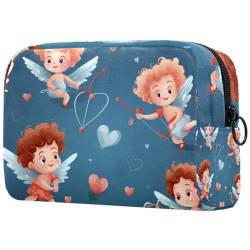 Cupid Baby süße Make-up-Tasche – Kosmetiktasche für Damen, große Make-up-Tasche, Organizer, Make-up-Kulturbeutel, Mehrfarbig 7, 18.5x7.5x13cm/7.3x3x5.1in, Art déco von Generisch