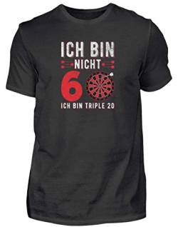 Dart 180 - Darts Anfänger Dartscheibe Sport Geschenk Cool Lustig Spruch Retro Vintage - Herren Shirt -3XL-Schwarz von Generisch