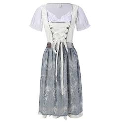 Dirndl Damen Freizeit Sexy Dirndl Damen Midi Schönes Trachtenrock Dirndlbluse Atmungsaktiv Dirndl Grün Dirndl Für Damen Germandress Für Oktoberfest von Generisch