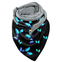 Dreieckstuch Schultertuch Für Damen Schlauchschal Einfache Weicher Scarf Winterschal Wrap Soft Halswärmer Warm Warmer Wickelschal Damenschal Halstuch Dreieckschal Fleeceschal Herbstschal von Generisch