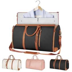Faltbare Kleider-Reisetasche, Reise-Kleidertasche, Kleider-Reisetasche für Damen, Handgepäcktasche, Anzug-Reisetaschen für Herren, Schwarz von Generisch