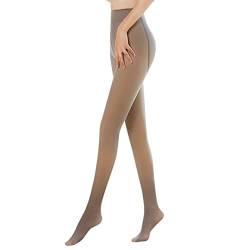 Feinstrumpfhose Damen Gefüttert, Feinstrumpfhose Thermoleggins Transparent Leggins Fleece Rhermoleggings Wohlig Warm Tights Damen Thermostrumpfhosen Feelwonder Strumpfhosen Thermostrumpfhose Strumpf von Generisch