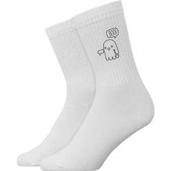 Geist Gespenst - Atmungsaktive Sportsocken Tennissocken Crew Socks Baumwolle Socken von Generisch