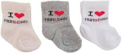 Generisch 3er Pack Neugebohrene Baby mädchen jungen Kleinkinder One Size Socken Baumwolle Sneaker Socken Love von Generisch