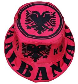 Generisch Albanien, Albania Sonnenhut, Fan Hut, Fischerhut, Military Hat, Bucket Hat von Generisch