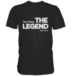 Generisch - Anpassbares 'THE LEGEND' Geburtstag TShirt - Personalisierung mit Name & Jahr T - Shirt von Generisch