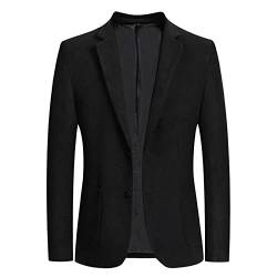 Generisch Anzüge & Sakkos für Herren, Regular Fit Leinen Stretch Leicht Blazer Sakko Hochzeit Dünn 4XL Große Größen Anzugjacken Anzug Sommer Business Modern Sportlich Trenchcoat Jackett von Generisch