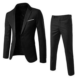 Generisch Anzug Herren Anzug 2 Teilig Slim Fit Herrenanzug Hochzeit Anzüge Herren Modern Sakko Sportanzug Herren Sakkos FüR Herren für Herbst Winter von Generisch