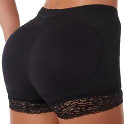 Generisch Damen Butt Lifter HöSchen HüFte,Butt Lifter Shapewear,Damen Butt Lifter,Push Up HüFte Und Po,Damen Butt Lifter HöSchen(Schwarz/Skin Tone) von Generisch