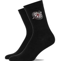 Generisch Dart Dartspieler Pfeil Dartsport-Fan - Atmungsaktive Sportsocken Tennissocken Crew Socks Baumwolle Socken von Generisch