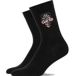 Generisch Darts Life Dartspieler Dartsport-Fan - Atmungsaktive Sportsocken Tennissocken Crew Socks Baumwolle Socken von Generisch