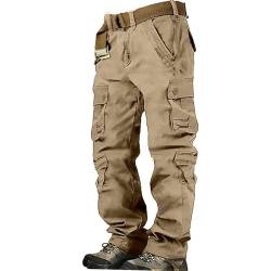 Generisch Herren Cargohose Slim Fit Cargo Hose Arbeitshosen MäNner Winter Baggy Hose Herren Weiß Schwarze Hose Herren Elegant Jeans Hosen FüR Herren GrößE 64 von Generisch