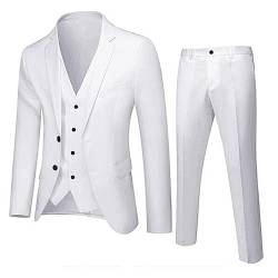 Generisch Herrenanzug Schwarz Anzüge Slim Fit 2 Teilig Smoking Modern Sakko für Hochzeit Business Schwarzer Anzug Blazer Herren Für die Arbeit/Party von Generisch