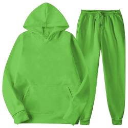 Generisch Hoodie,Hausanzug,Pullover Männer,Gym Herren Kleidung,Anzüge & Sakkos Für Herren,Trainingsanzug+Herren,Hoodie Männer,Kapuzenpullover Herren,Jogginganzug Herren Set(Green,Large) von Generisch