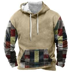 Generisch Hoodie Herren Sweatshirt Herren Mit Taschen Pullover Herren Winter Sweatshirt Herren Mit Kapuze Streetwear Hoodie Sport Sweatshirt Herren Aufdruck Männer Hoodie Arbeits Sweatshirt Herren von Generisch