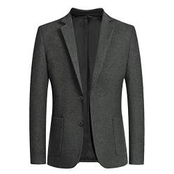 Generisch Jackett Herren Hochzeit Leicht Dünn Große Größen Anzug Jackett 4XL Regular Fit Business Sommer Sakko Anzugjacken Stretch Leinen Modern Sportlich Freizeitanzug Blazer von Generisch