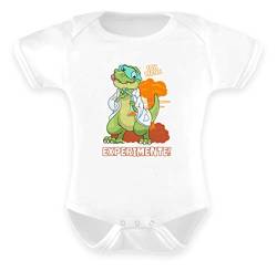 Generisch Kinder Ich Liebe Experimente T-Rex Chemiker Dino Laborant Strampler Chemie - Baby Body -0-6 Monate-Weiß von Generisch