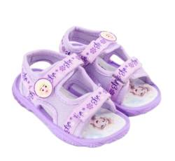 Generisch Mädchen Elsa Frozen Sandalen mit Leuchteffekt (Lila, EU Schuhgrößensystem, Kleinkind, Gr. 28) von Generisch