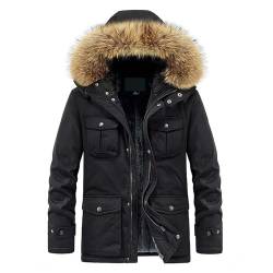 Generisch Mantel Jacke für Herren Herren Steppjacke Herren Winterjacke Lang Winterjacke Herren Parka Kurz von Generisch