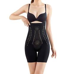 Generisch Miederhose Damen Bauchweg Große Größen Sommer Mit Bein Unterhose Shapewear Baumwolle Stark Formend High Waist Body Shaper Miederhose String Nahtlos Kurz Slip Hose von Generisch