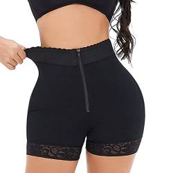 Generisch Shape Unterhose Damen, Große Größen Kurz Stark Formend Leggings Bauchweg Hose String Mit Bein Shaping Shapewear Bauchweg Unterhose High Waist Bauch Weg Nahtlos Shaping Shorts Miederhose von Generisch