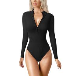 Generisch Shape Up, Skims Dupe Top Shapewear Damen Langarm Shapebody Bodysuit Women Shapewear Body Langarm Damen Schwarz Shapewear Damen Top Shapewear Body Dupe Long Sleeve Women von Generisch