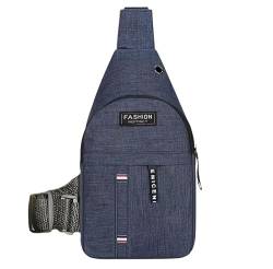 Generisch Sling Bag Brusttasche Rucksack Schulterrucksack Crossbody Bag Umhängetasche(Blau) von Generisch