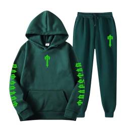 Generisch Trapstar Jogginganzug Herren Trapstar For Corteiz Cargo Tracksuit Hose Mit Schrift Vorne Corteiz Tshirt Trapstar Jacken Stüssy Essentials Hoodie None Of Us Tracksuit Jogginganzug (C004,M) von Generisch