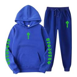 Generisch Trapstar Jogginganzug Herren Vicinity Baggy Jeans Jungs None Of Us Tracksuit Trapstar Hoodie Corteiz Cargo Pants Volleyball Trikot Tech Fleece Tgj Herren Jogginganzug Hose Cortez (C002,XL) von Generisch