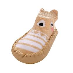 Generisch Winter Schuhe Junge rutschfeste Schuhe erste Socken Mädchen zu Fuß die Schuhe Graphic Kinder Baby Boden Baby Schuhe Sneaker Kinder 35 (Khaki, 23 Toddler) von Generisch