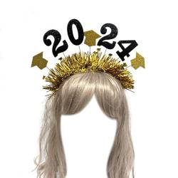 Glitzerndes Party-Stirnband für Abschlussfeier, Junggesellenabschied, Hut, Haarband, Feier, Party, Haarreif, Kopfbedeckung von Generisch
