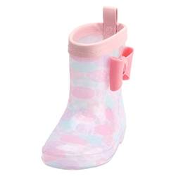 Gummischuhe Kinder Leicht Halbhoch Kurz Regenstiefel Gummischuhe Gefüttert Jungen Wasserdichte Regenschuhe Gummistiefel Barefoot Gummi Mädchen Reitstiefel Rain Boots 21 23 24 25 36 37 von Generisch