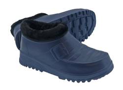 Gummistiefel Gartenschuhe Galosche Clogs Damen Herren rutschfest gefüttert 37-47 (Navy, EU Schuhgrößensystem, Erwachsene, Numerisch, M, 44) von Generisch