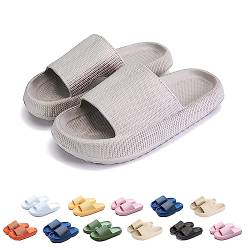 Hausschuhe Damen Herren, Airfoot Cloud Schlappen Cozy Slides Sommer Wolkenschuhe Bequeme rutschfeste Badelatschen Badeschlappen FüR Langes Stehen Sandalen Plateau von Generisch