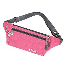 Hüftketten Pack Herren und Klein Damen Satchel Waist Sporttasche Gürteltasche Hüfttaschen Hüfttaschen für Männer, hot pink, 32X4X11 von Generisch