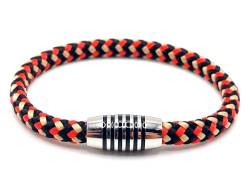 JoJewelry Surfer Armband in vielen verschiedenen Farben mit stilvollen Edelstahlmagnetverschluss und Geschenkbox (Milk snake, 19.00) von Generisch