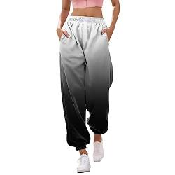 Jogginghose Damen Lang Sporthose Locker Traininghose Baggy Freizeithose High Waist Yoga Hosen Lässige Sweathose Kordelzug Laufhosen Elastischer Bund Bequeme Sweatpants Mit Taschen Herbst Winter Gym von Generisch