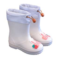 Kinder Regenstiefel Cartoon Niedliche Schneestiefel Mode Jungen Kurzschaft Mädchen Wasserstiefel Bequeme Sommer Boots Gummistiefel Regenschuhe Muster Regenstiefeletten Tier Soft Kinderstiefel von Generisch