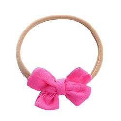 Kleinkind Baby Mädchen einfarbig Stirnband Bowknot elastisches Haarband für Kleinkinder Wollhuhn Schlupfschal von Generisch