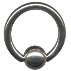 Klemmkugel-Ring Klemmring TITAN G23 CHIRURGEN-STAHL 316L Nase Ohr Lippe Intim Brust Augenbraue BCR Piercing-Ring TITANIUM Segment-Ring (1.0 x 6 x 3 mm, Titan, Dunkles Silber) von Generisch