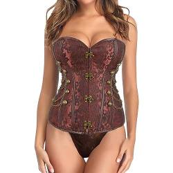 Korsett Damen Bauchweg Mit Bh Große Größen Stark Formend Bauchweggürtel Oberteil Corsage Übergröße Mit Push Up Sport Sexy Unterbrust Corsage Corset Top Schwarz Spitze Reizwäsche Waist Trainer Korsage von Generisch