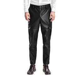 Kunstlederhose männer sexy rote lackhose Herren Latex Hose Herren mit reißverschluss Lederhosen Herren Jagd Lederhosen Herren Trachten lang Lederhosen Herren Tracht von Generisch