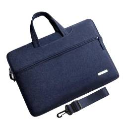 Laptop Tasche 15" Zoll Aktentasche Notebooktasche Tablet Tasche Schulter Umhängetasche Wasserabweisend Business Laptoptasche für Frauen Männer Mädchen Jungen (Blau) von Generisch