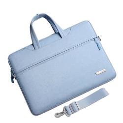 Laptoptasche 13" Zoll Aktentasche Notebooktasche Tablet Tasche Schulter Umhängetasche Wasserabweisend Business Laptoptasche für Frauen und Männer (Hellblau) von Generisch