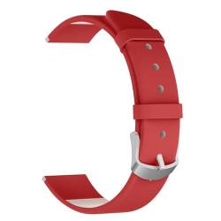 Lederarmband Kompatibel mit Huawei GT4 41mm Armbänder Leder Ersatzarmband Verstellbare Uhrenarmband für Huawei GT4 41mm Smartwatch, Damen Herren (Rot) von Generisch