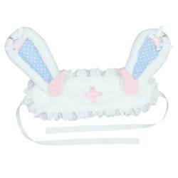 Maid Rabbit Stirnbänder für Damen, Kaninchenband, Cartoon-Ohren, Haarreif, Kaninchenflügel, Haarband, Party, Cosplay, Kopfbedeckung von Generisch