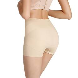 Miederhose Damen: Bauch Weg Stark Formend Kurz Miederhose Bauchweg Unterhose Mit Bein Shaping Nahtlos Bauchkontrollhose Shapewear Hautfarbene High Waist Große Größen Bauchweg Hose Shaping Shorts von Generisch