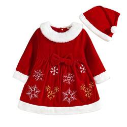 My First Christmas Outfit Baby Mädchen Kinder Weihnachtsoutfit Kleid Weihnachten Weiche Rot Weihnachtskleid Weihnachtskostüm Weihnachten Vintage Festlich Weihnachtskleidung 128 164 104 80 128 92 von Generisch